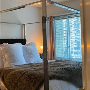 Restoration Hardware Luxe Faux Fur Throw